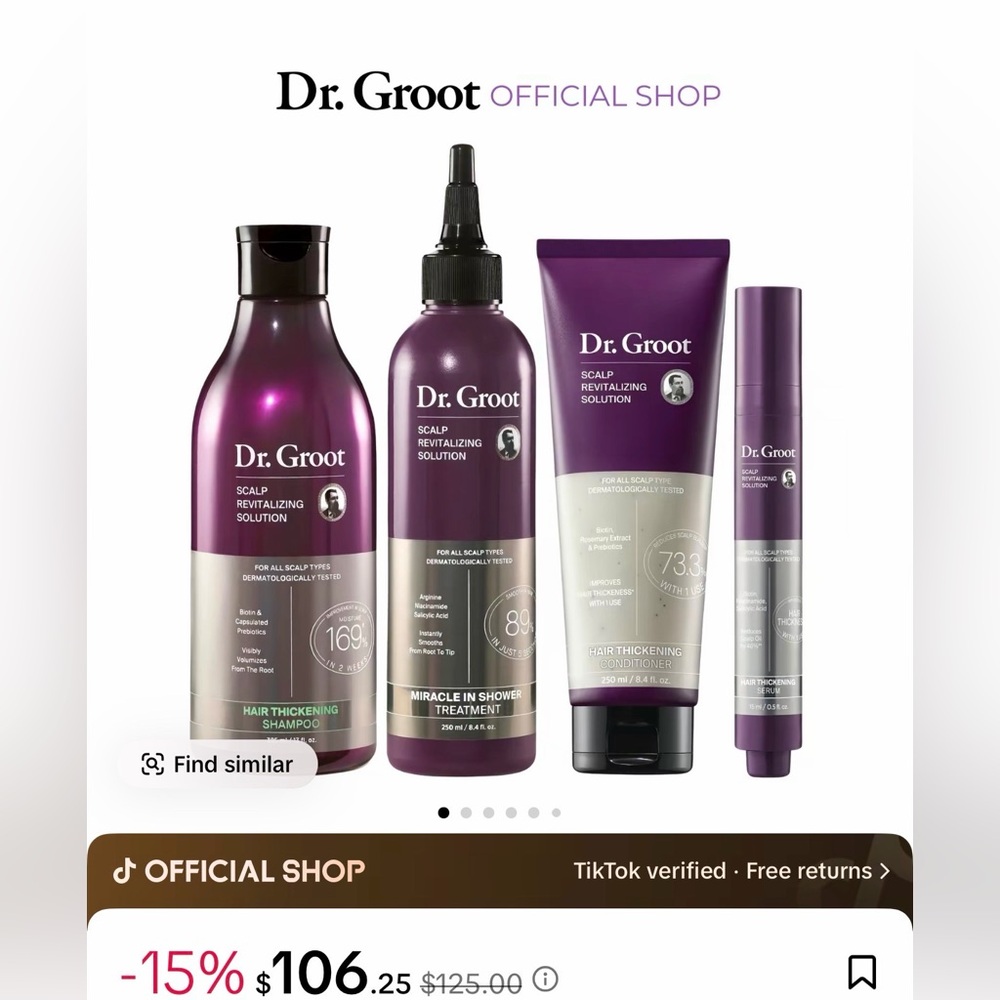 Scalp Revitalizing Hair Thickening Set - Purple